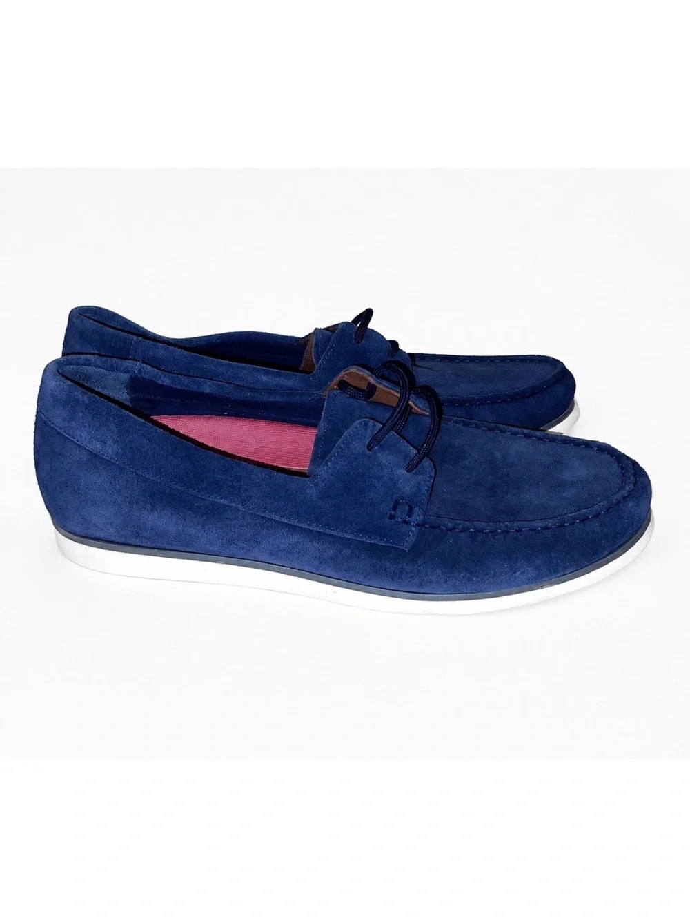 Section X Men’s Slip On Suede Leather Boat Shoes Loafers Sz 10.5